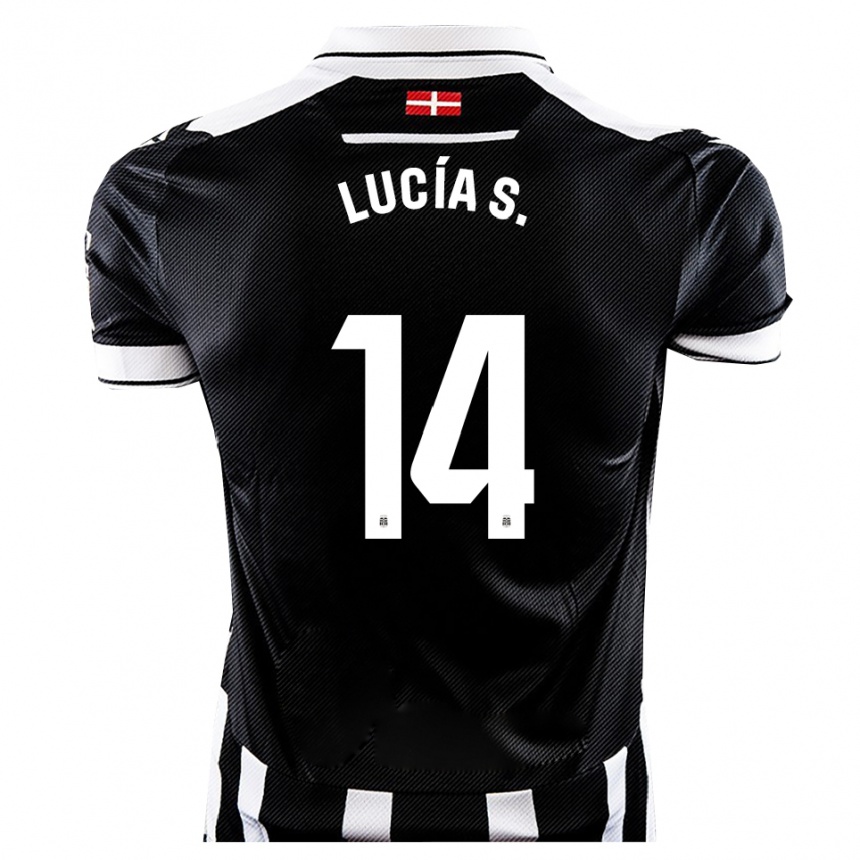 נשים כדורגל Lucía Sarmiento #14 שחור לבן ג'רזי ביתית 2025/26