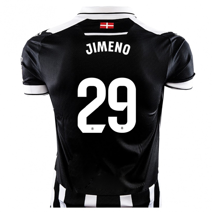 נשים כדורגל גברי חימנו #29 שחור לבן ג'רזי ביתית 2025/26
