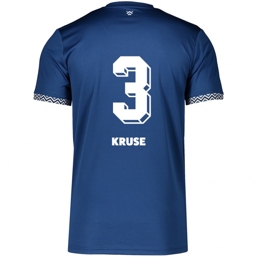נשים כדורגל Konrad Kruse #3 כחול נייבי לבן ג'רזי ביתית 2025/26