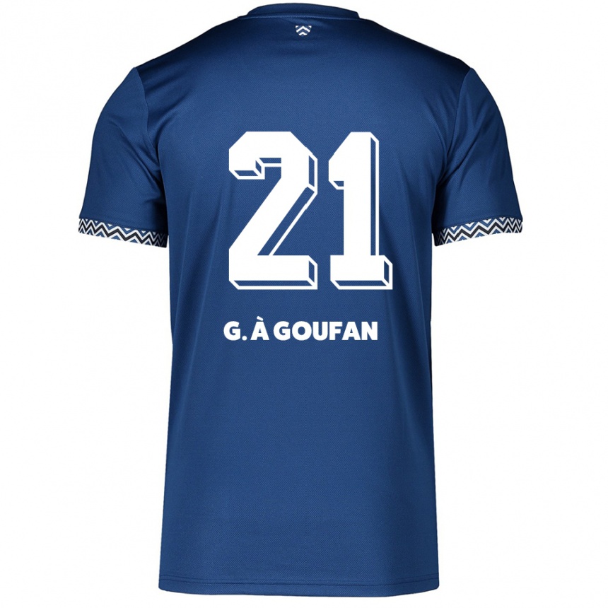 נשים כדורגל Marc Gouiffe À Goufan #21 כחול נייבי לבן ג'רזי ביתית 2025/26