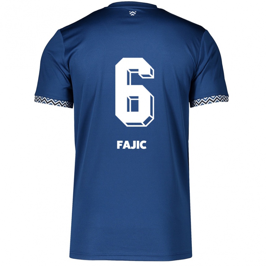 נשים כדורגל סואט פאיק #6 כחול נייבי לבן ג'רזי ביתית 2025/26