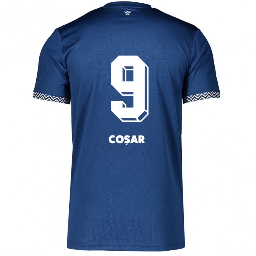 נשים כדורגל טניי קושאר #9 כחול נייבי לבן ג'רזי ביתית 2025/26