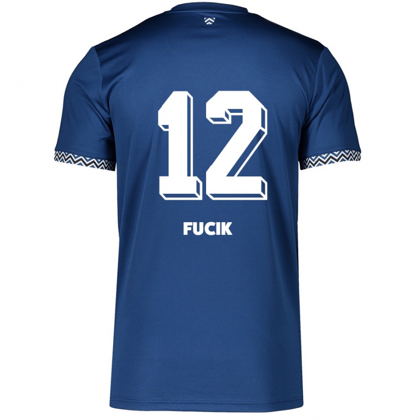 נשים כדורגל Miles Fucik #12 כחול נייבי לבן ג'רזי ביתית 2025/26