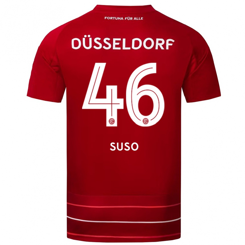 נשים כדורגל קלאוס סימה סוסו #46 אדום לבן ג'רזי ביתית 2025/26