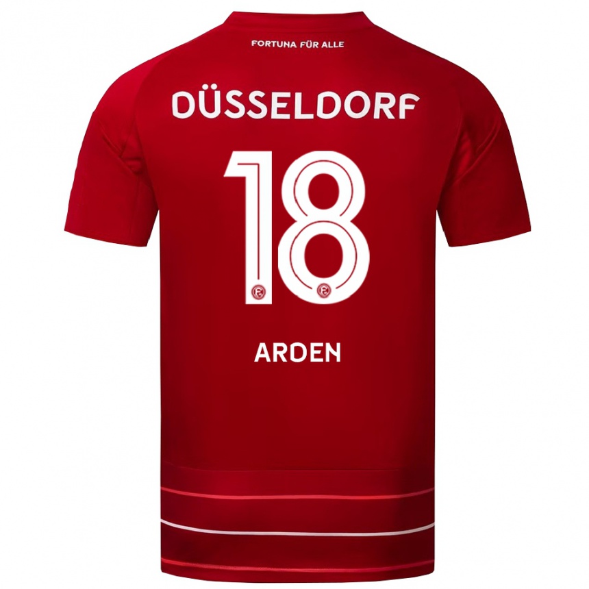 נשים כדורגל אליאס ארדן #18 אדום לבן ג'רזי ביתית 2025/26