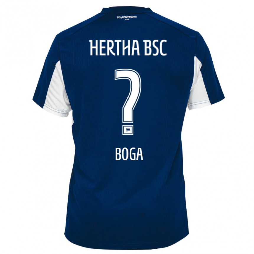 נשים כדורגל Serkan Boga #0 לבן כחול ג'רזי ביתית 2025/26