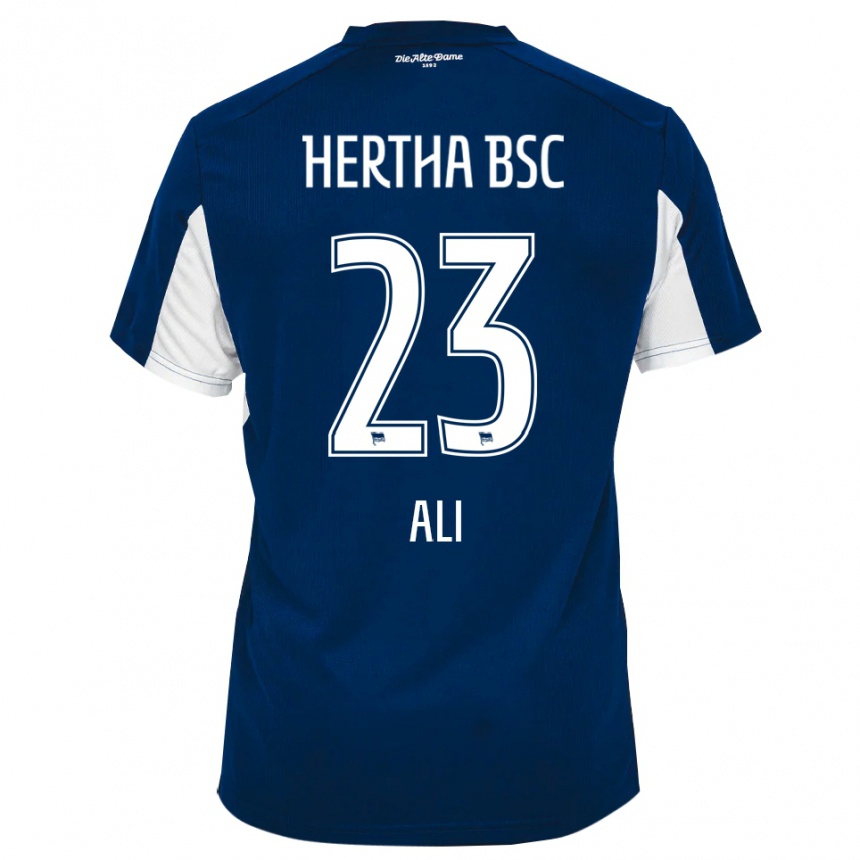 נשים כדורגל Denniz Ali #23 לבן כחול ג'רזי ביתית 2025/26