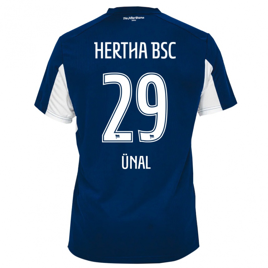 נשים כדורגל יונוס אונאל #29 לבן כחול ג'רזי ביתית 2025/26
