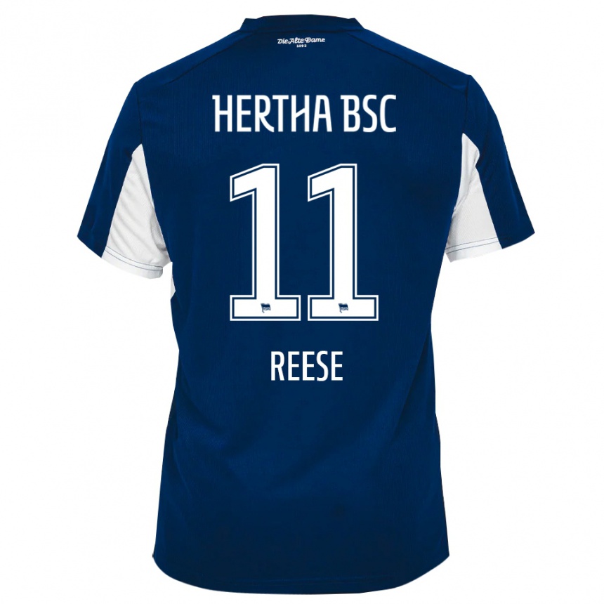 נשים כדורגל פביאן ריס #11 לבן כחול ג'רזי ביתית 2025/26