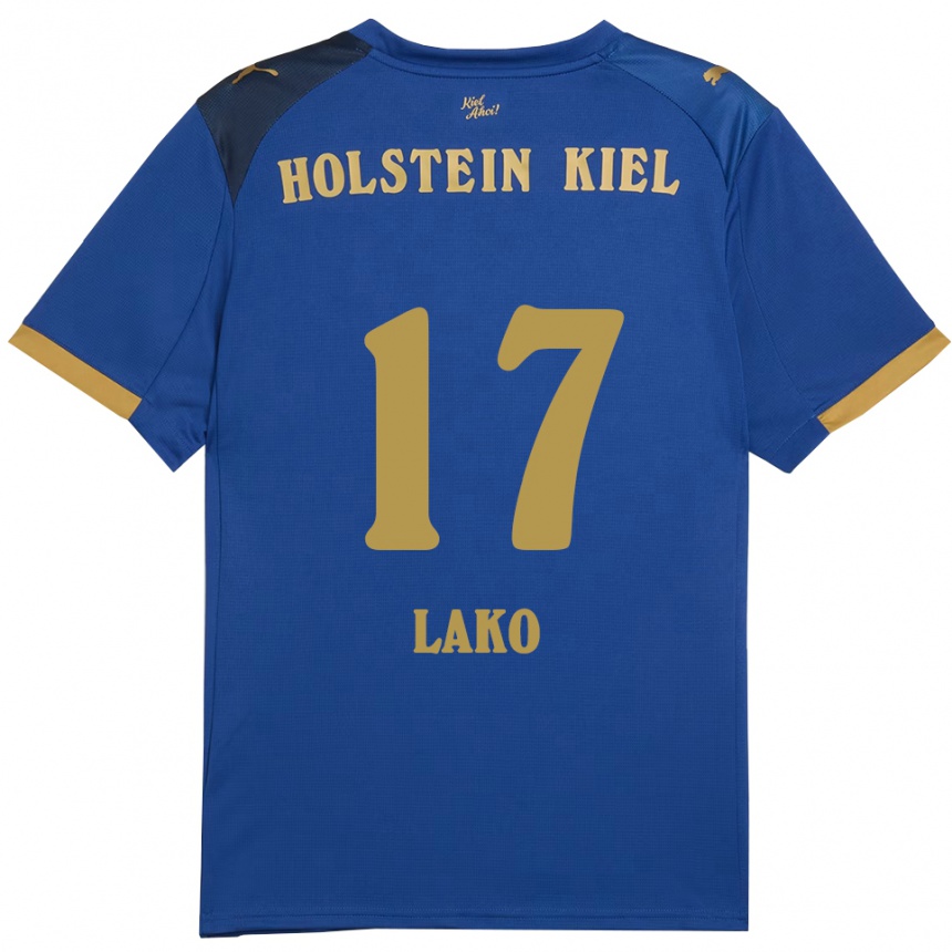 נשים כדורגל ארג׳לה לאקו #17 כחול זהב ג'רזי ביתית 2025/26