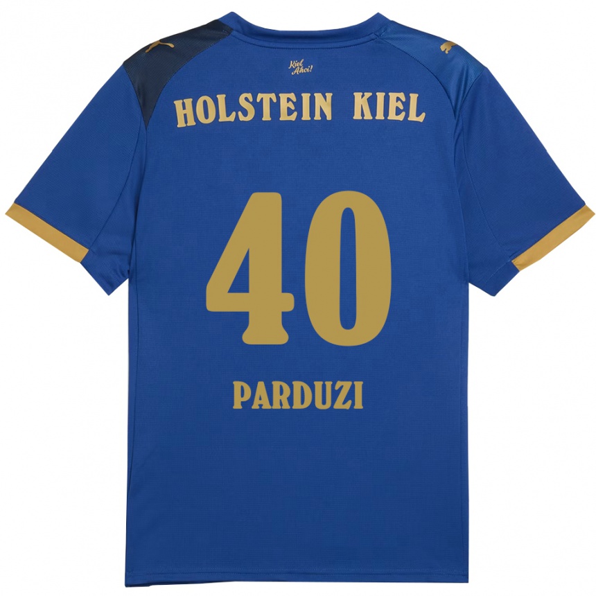 נשים כדורגל Leon Parduzi #40 כחול זהב ג'רזי ביתית 2025/26