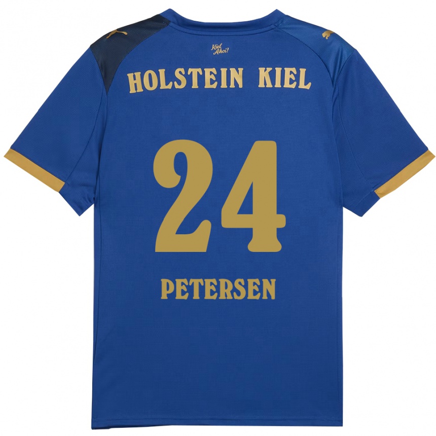 נשים כדורגל מאלטה כריסטוף פטרסן #24 כחול זהב ג'רזי ביתית 2025/26