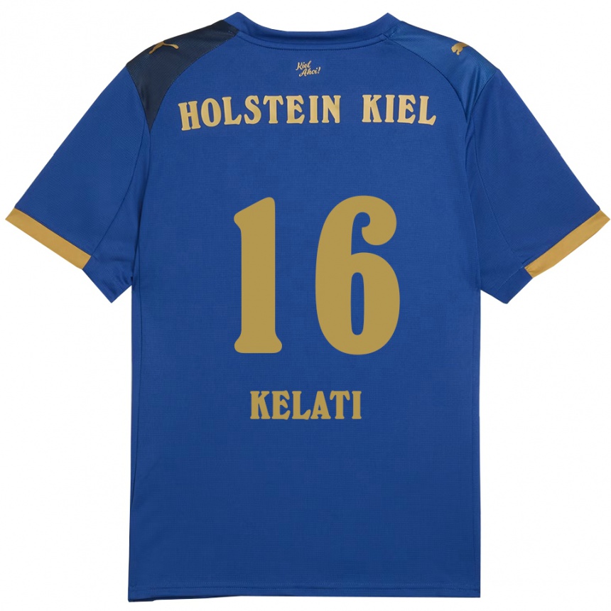 נשים כדורגל אנדו קלאטי #16 כחול זהב ג'רזי ביתית 2025/26