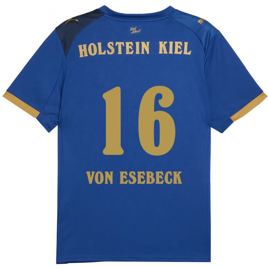 נשים כדורגל פרייהר אוסקר פרידריך פון אזבק #16 כחול זהב ג'רזי ביתית 2025/26