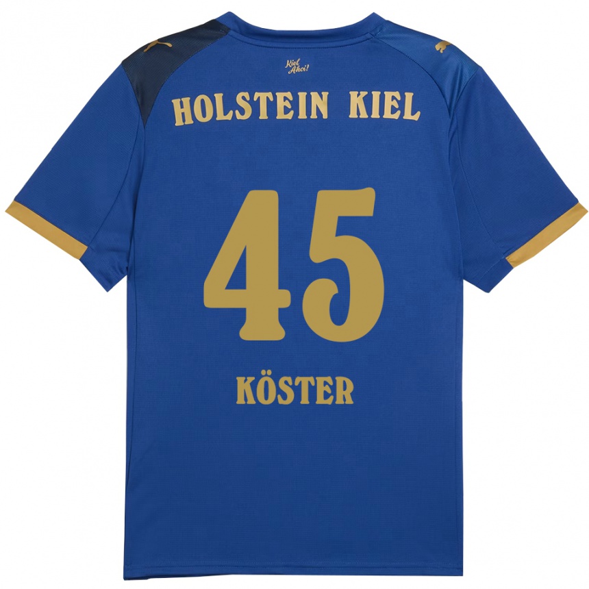 נשים כדורגל לואי קוסטר #45 כחול זהב ג'רזי ביתית 2025/26