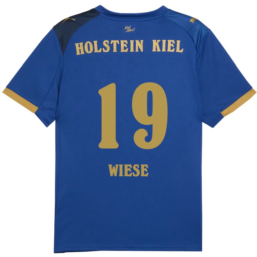 נשים כדורגל טיל ויזה #19 כחול זהב ג'רזי ביתית 2025/26