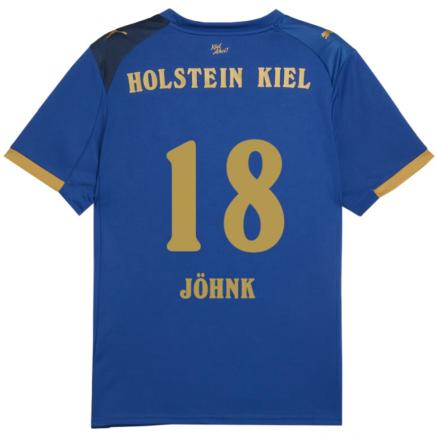 נשים כדורגל Emma Jöhnk #18 כחול זהב ג'רזי ביתית 2025/26