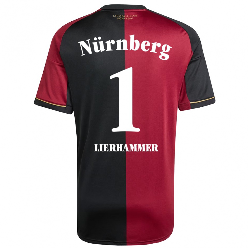 נשים כדורגל Tim Lierhammer #1 בורדו שחור ג'רזי ביתית 2025/26