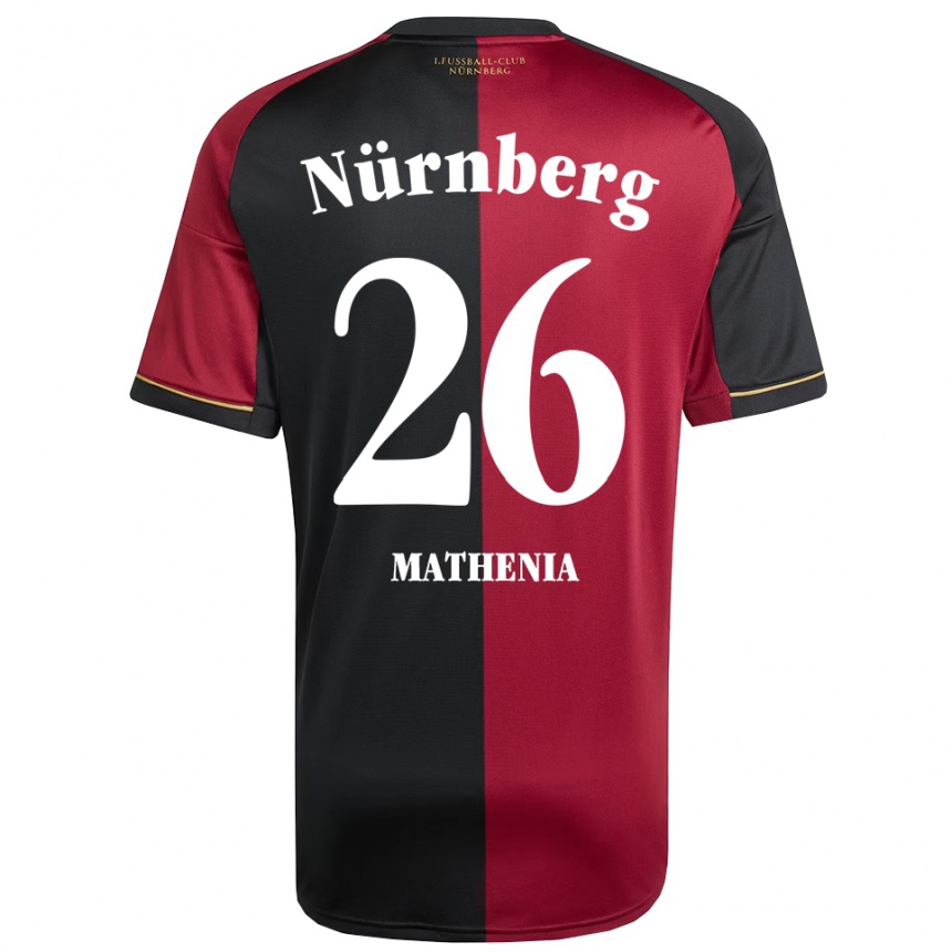 נשים כדורגל כריסטיאן מתניה #26 בורדו שחור ג'רזי ביתית 2025/26