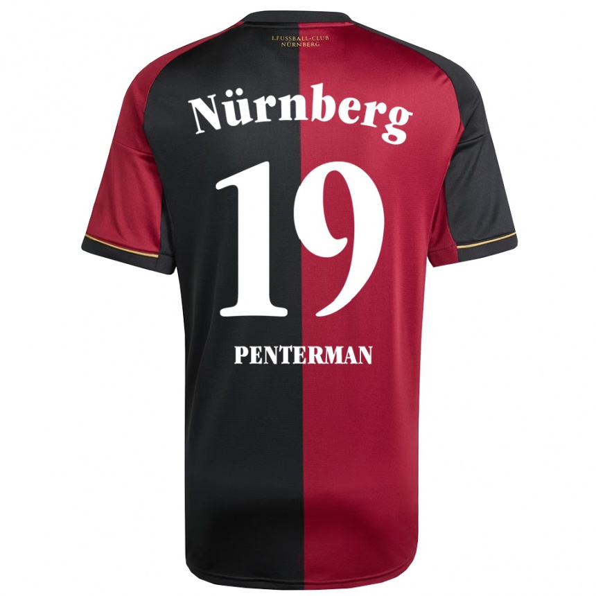 נשים כדורגל ג׳ספר פנטרמן #19 בורדו שחור ג'רזי ביתית 2025/26