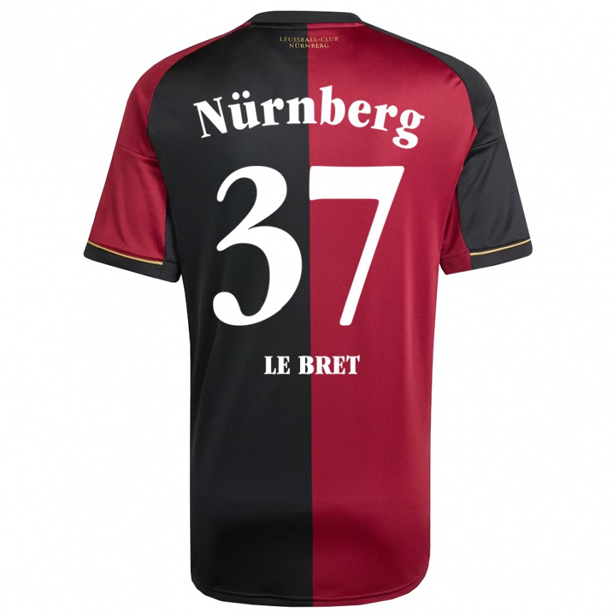 נשים כדורגל נואה לה ברט #37 בורדו שחור ג'רזי ביתית 2025/26