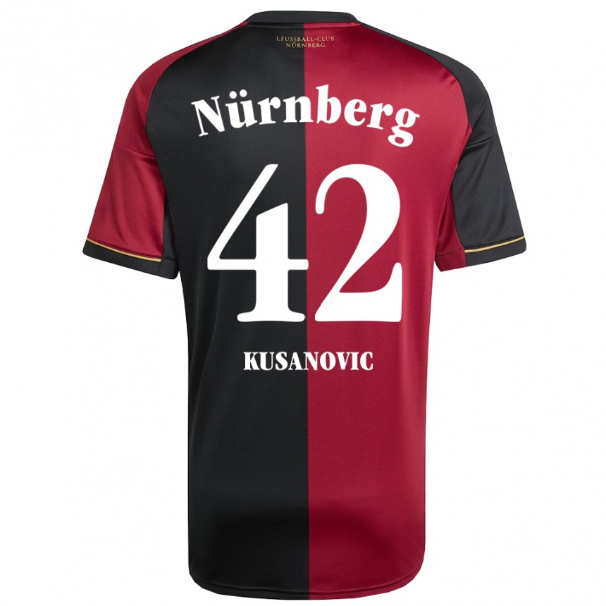 נשים כדורגל טינו קוסאנוביץ׳ #42 בורדו שחור ג'רזי ביתית 2025/26