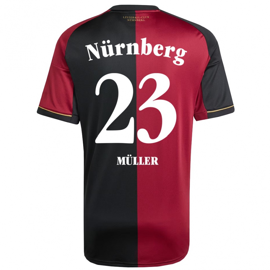 נשים כדורגל Paul Müller #23 בורדו שחור ג'רזי ביתית 2025/26