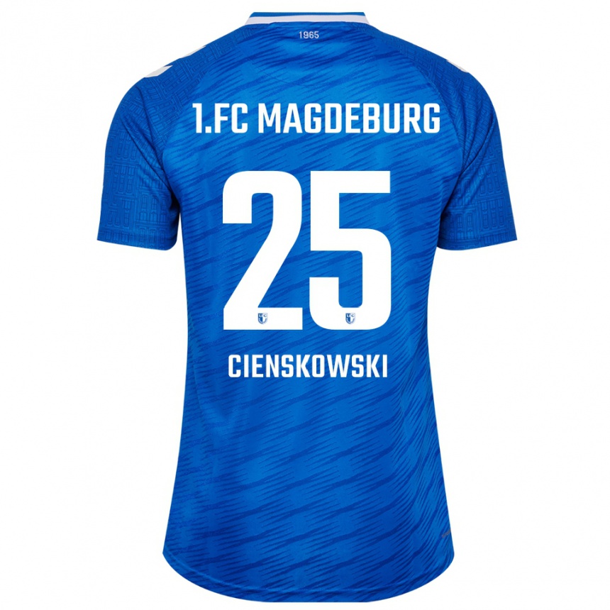 נשים כדורגל Amy Cienskowski #25 כחול לבן ג'רזי ביתית 2025/26