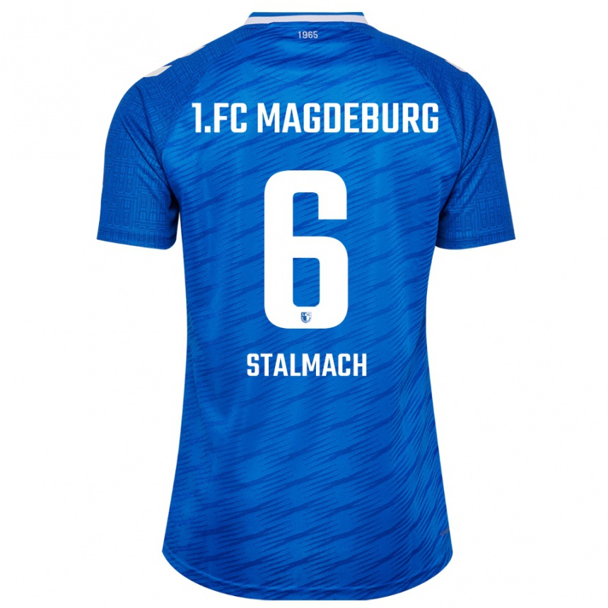 נשים כדורגל דריוש סטאלמך #6 כחול לבן ג'רזי ביתית 2025/26