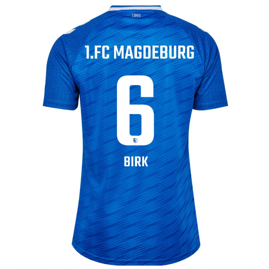 נשים כדורגל טימו בירק #6 כחול לבן ג'רזי ביתית 2025/26