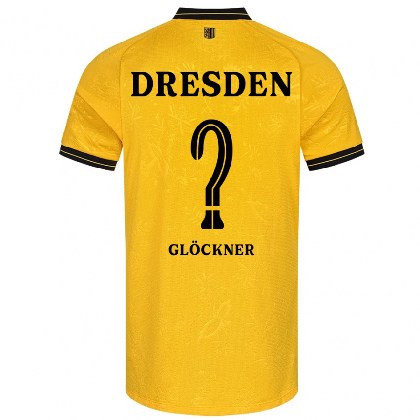 נשים כדורגל Patricia Glöckner #0 צהוב שחור ג'רזי ביתית 2025/26