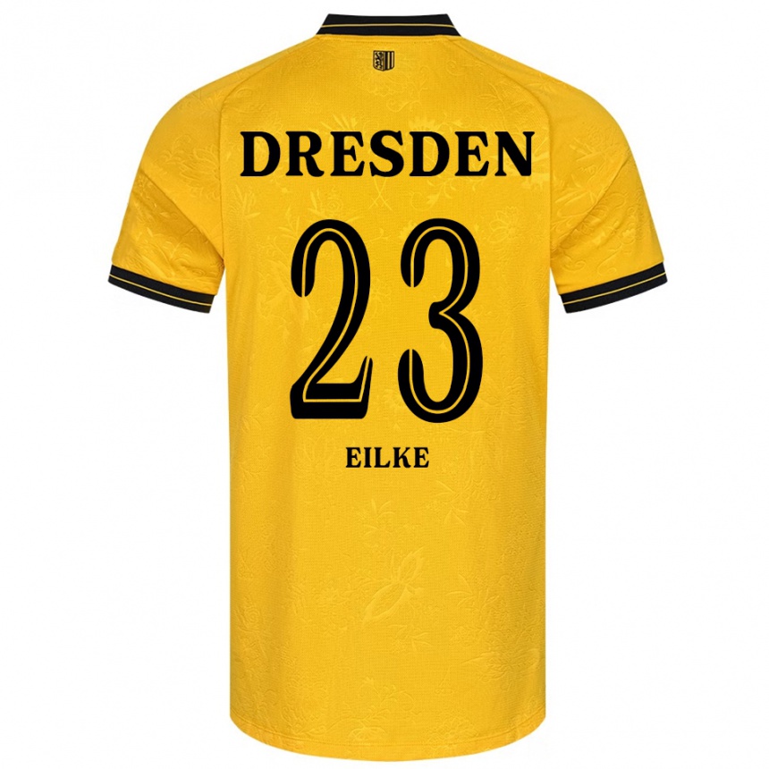 נשים כדורגל לנוקס אילקה #23 צהוב שחור ג'רזי ביתית 2025/26