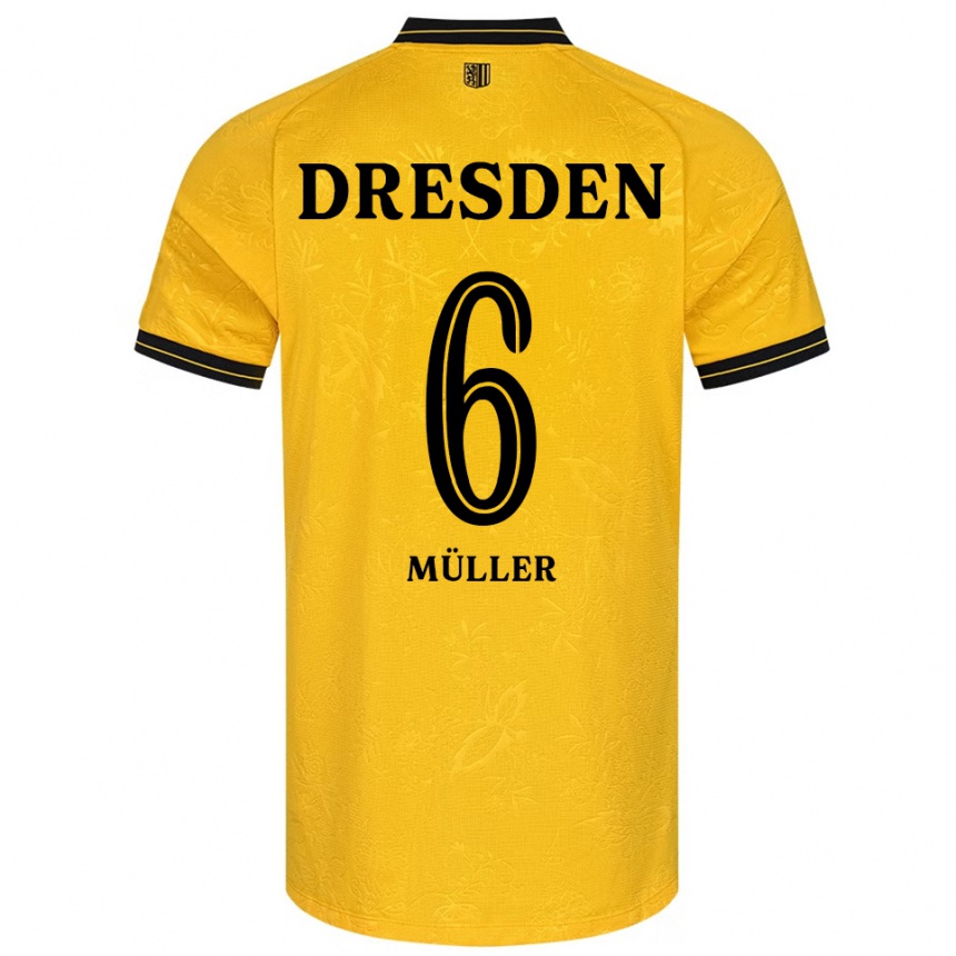 נשים כדורגל Friedrich Müller #6 צהוב שחור ג'רזי ביתית 2025/26