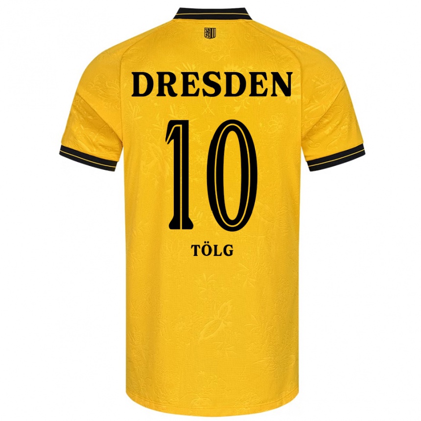 נשים כדורגל סדריק טולג #10 צהוב שחור ג'רזי ביתית 2025/26
