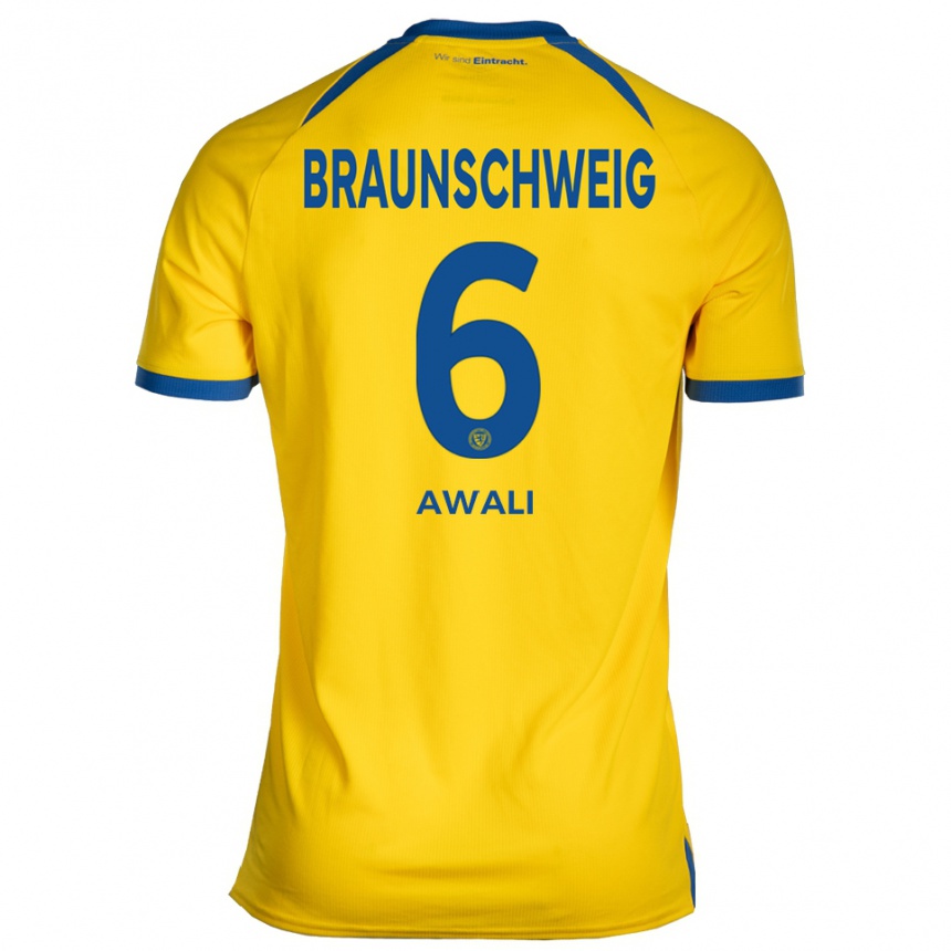 נשים כדורגל Abdel-Haq Awali #6 צהוב כחול ג'רזי ביתית 2025/26