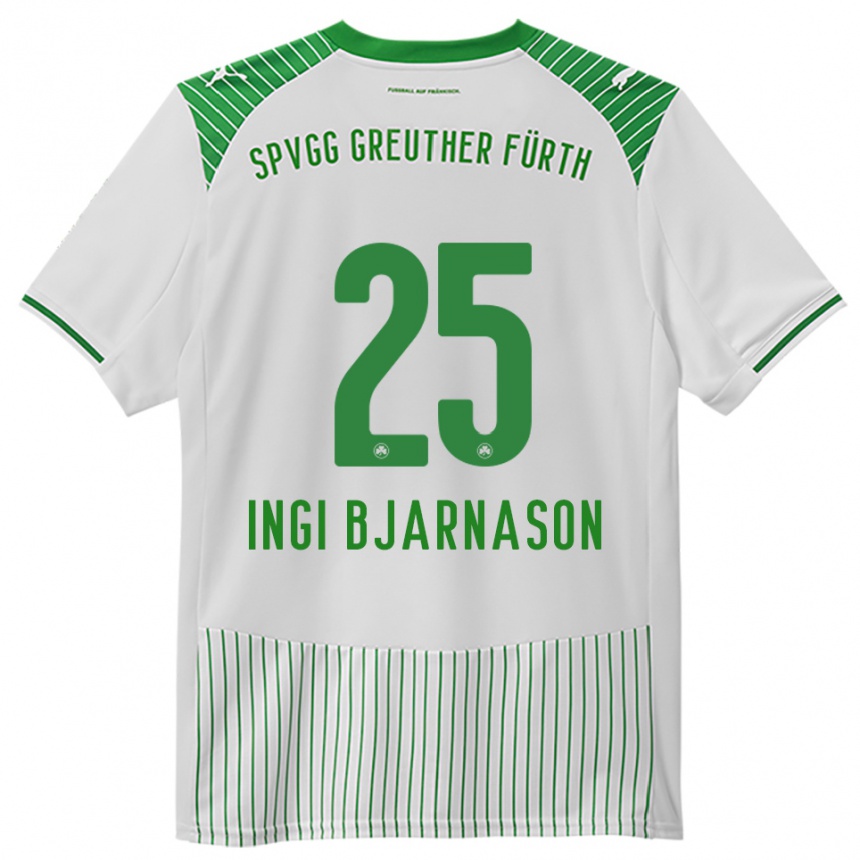 נשים כדורגל ברייניאר אינגי ביארנסון #25 לבן ירוק ג'רזי ביתית 2025/26