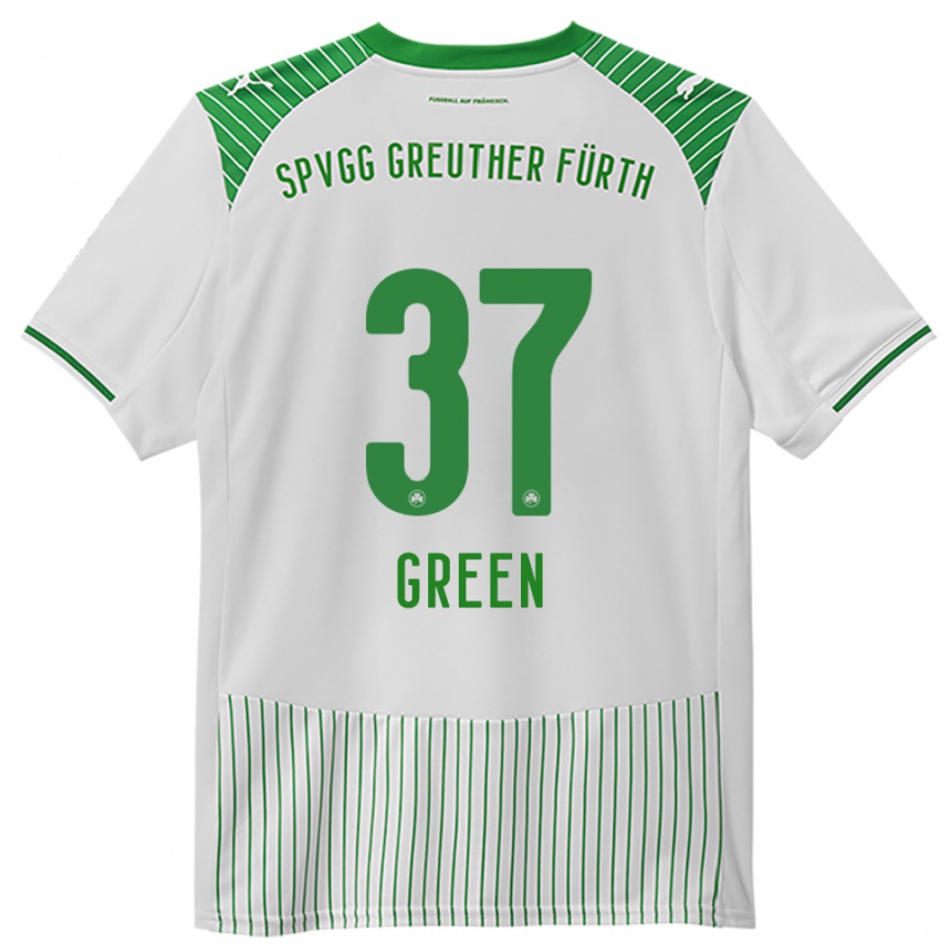 נשים כדורגל ג'וליאן גרין #37 לבן ירוק ג'רזי ביתית 2025/26