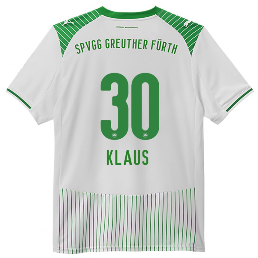 נשים כדורגל פליקס קלאוס #30 לבן ירוק ג'רזי ביתית 2025/26