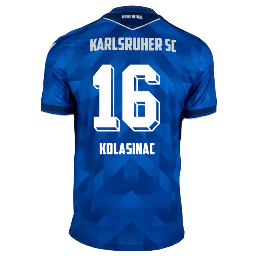 נשים כדורגל Ajdin Kolasinac #16 כחול לבן ג'רזי ביתית 2025/26