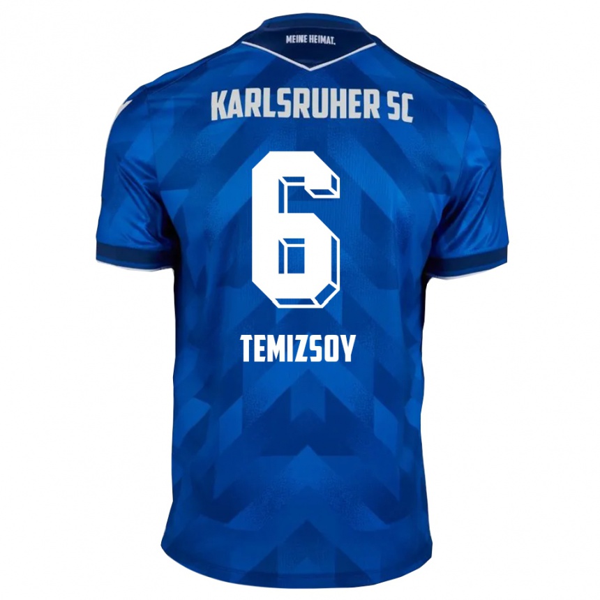 נשים כדורגל Malik Temizsoy #6 כחול לבן ג'רזי ביתית 2025/26