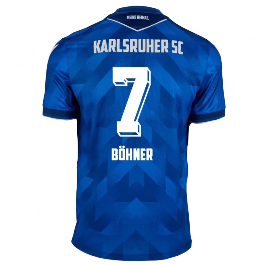 נשים כדורגל Alexander Böhner #7 כחול לבן ג'רזי ביתית 2025/26