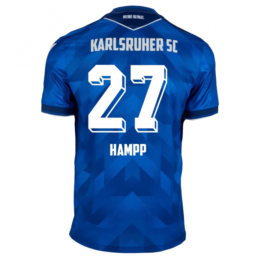 נשים כדורגל נואה האמפ #27 כחול לבן ג'רזי ביתית 2025/26