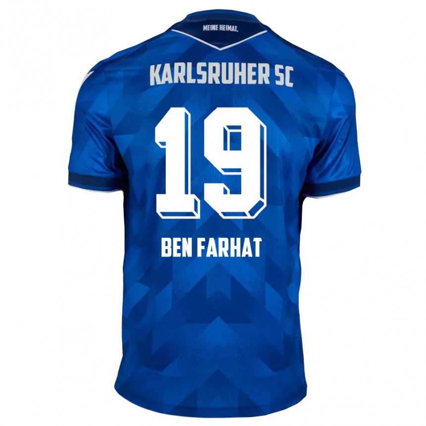 נשים כדורגל לואי בן פרהאט #19 כחול לבן ג'רזי ביתית 2025/26