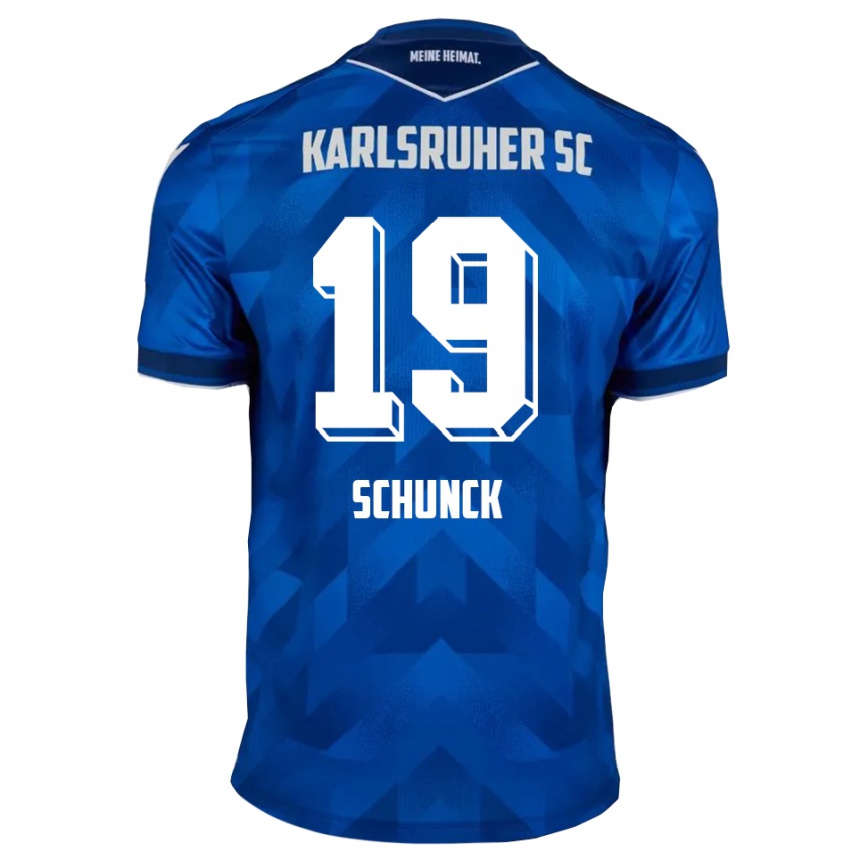 נשים כדורגל טים שונק #19 כחול לבן ג'רזי ביתית 2025/26