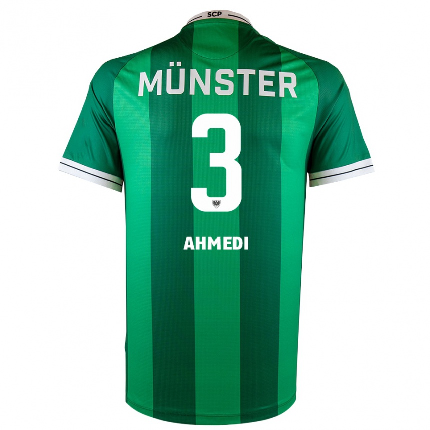 נשים כדורגל ואלון אחמדי #3 ירוק לבן ג'רזי ביתית 2025/26