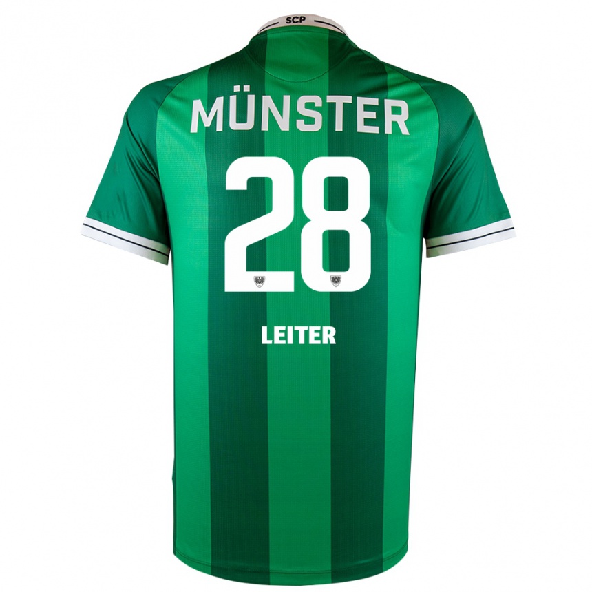 נשים כדורגל בן לייטר #28 ירוק לבן ג'רזי ביתית 2025/26