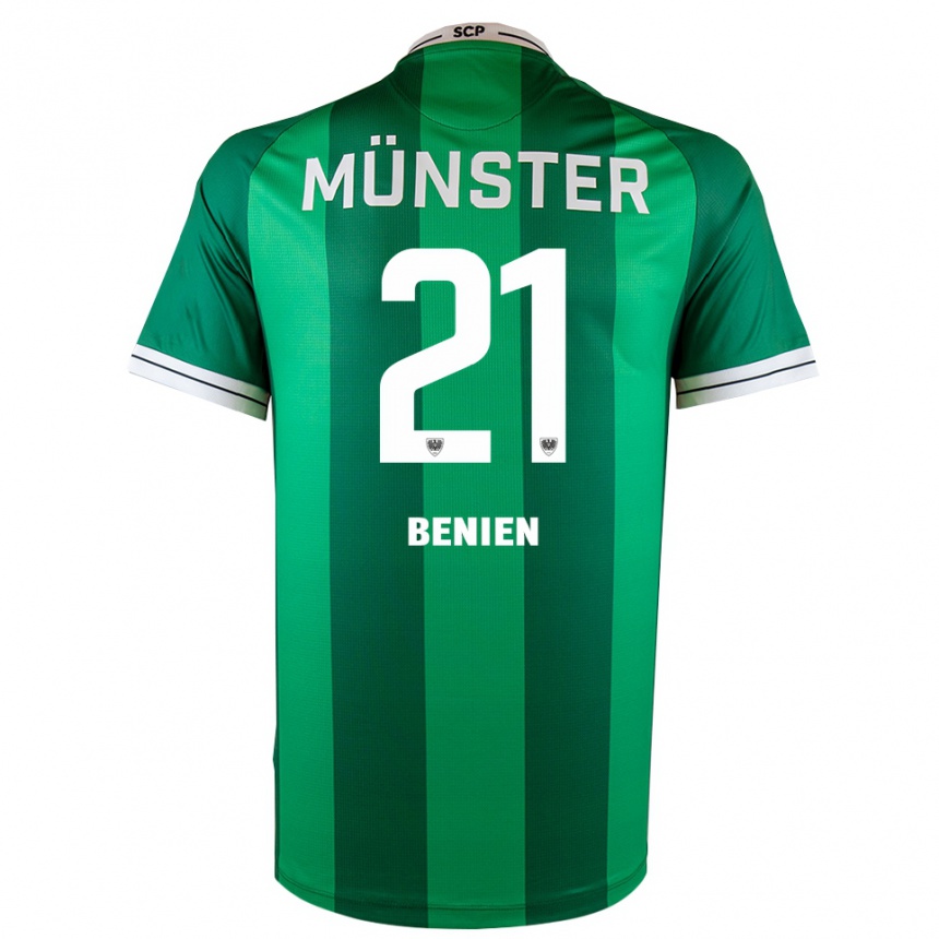 נשים כדורגל Lennet Benien #21 ירוק לבן ג'רזי ביתית 2025/26