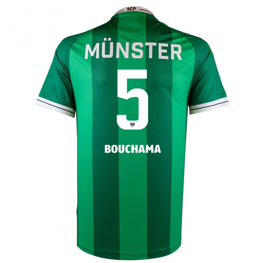 נשים כדורגל יאסין בוכאמה #5 ירוק לבן ג'רזי ביתית 2025/26