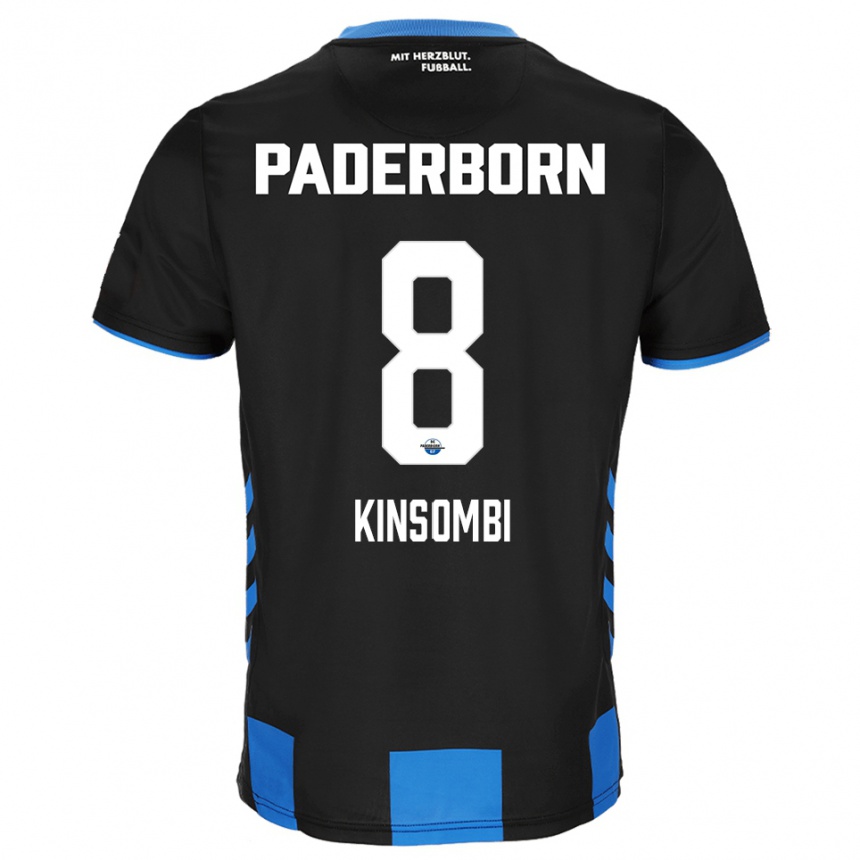 נשים כדורגל David Kinsombi #8 שחור כחול ג'רזי ביתית 2025/26