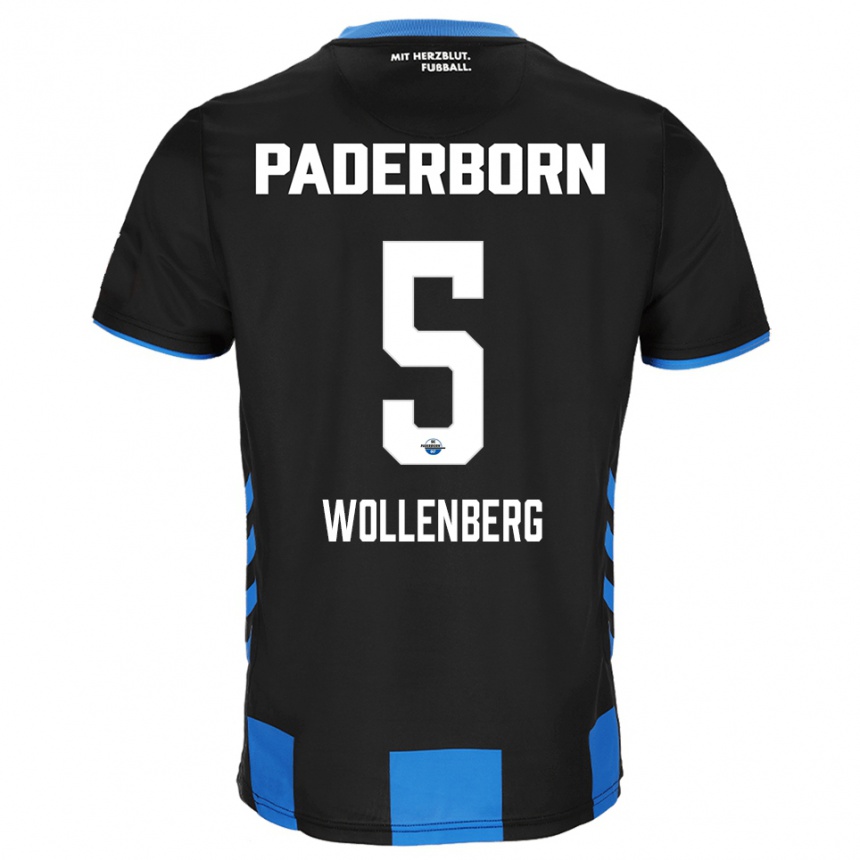 נשים כדורגל Paul Wollenberg #5 שחור כחול ג'רזי ביתית 2025/26